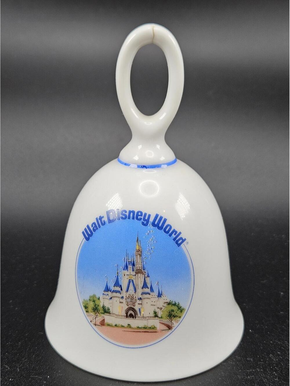 Vintage Walt Disney World® Ceramic Souvenir Bell Cinderella Castle Made in Japan